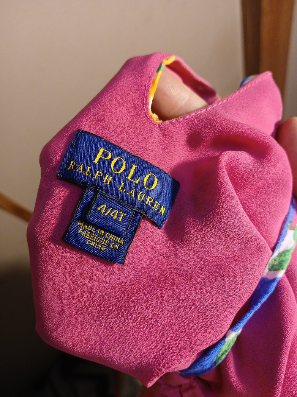 Polo by Ralph Lauren Hot Pink Girls Formal Dress.